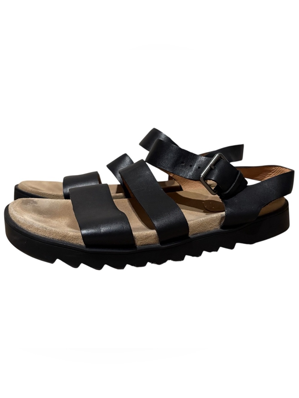 Madewell Addie Strappy Black Sandals Size 8